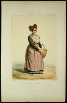 estampe GALERIE ROYALE DE COSTUMES.  Femme de Nimes. 1959.115.24  Photo