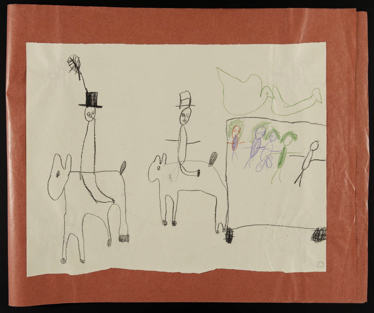 dessin Le char de la société colombophile 1959.126.12 Photo