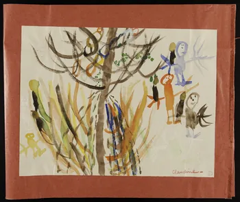 dessin L'arbre qui brûle 1959.126.14  Photo