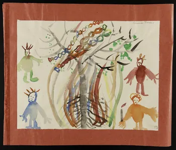dessin L'arbre qui brûle 1959.126.15  Photo
