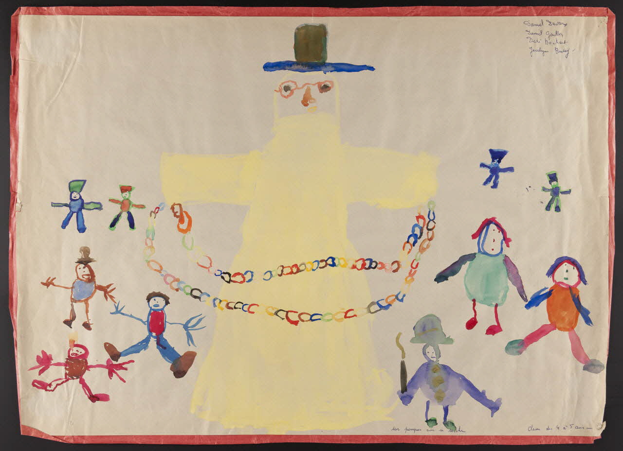 enfant dessin Le bonhomme de paille 1959 1959.126.3 Photo