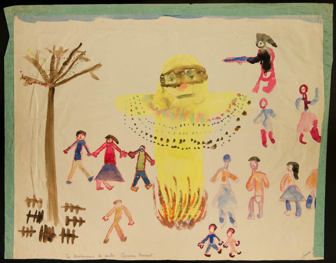 enfant dessin Le bonhomme de paille : Carême Prenant 1959 1959.126.4 Photo