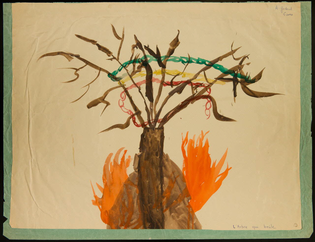 enfant dessin L'Arbre qui brûle 1959 1959.126.5 Photo