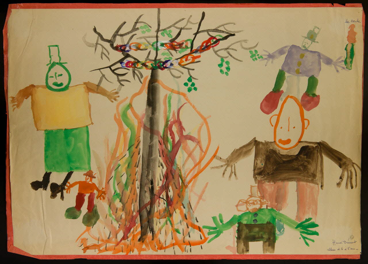 enfant dessin La torche 1959 1959.126.6 Photo