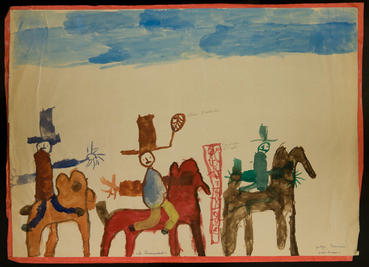 enfant dessin "le Commandant" 1959 1959.126.8 Photo