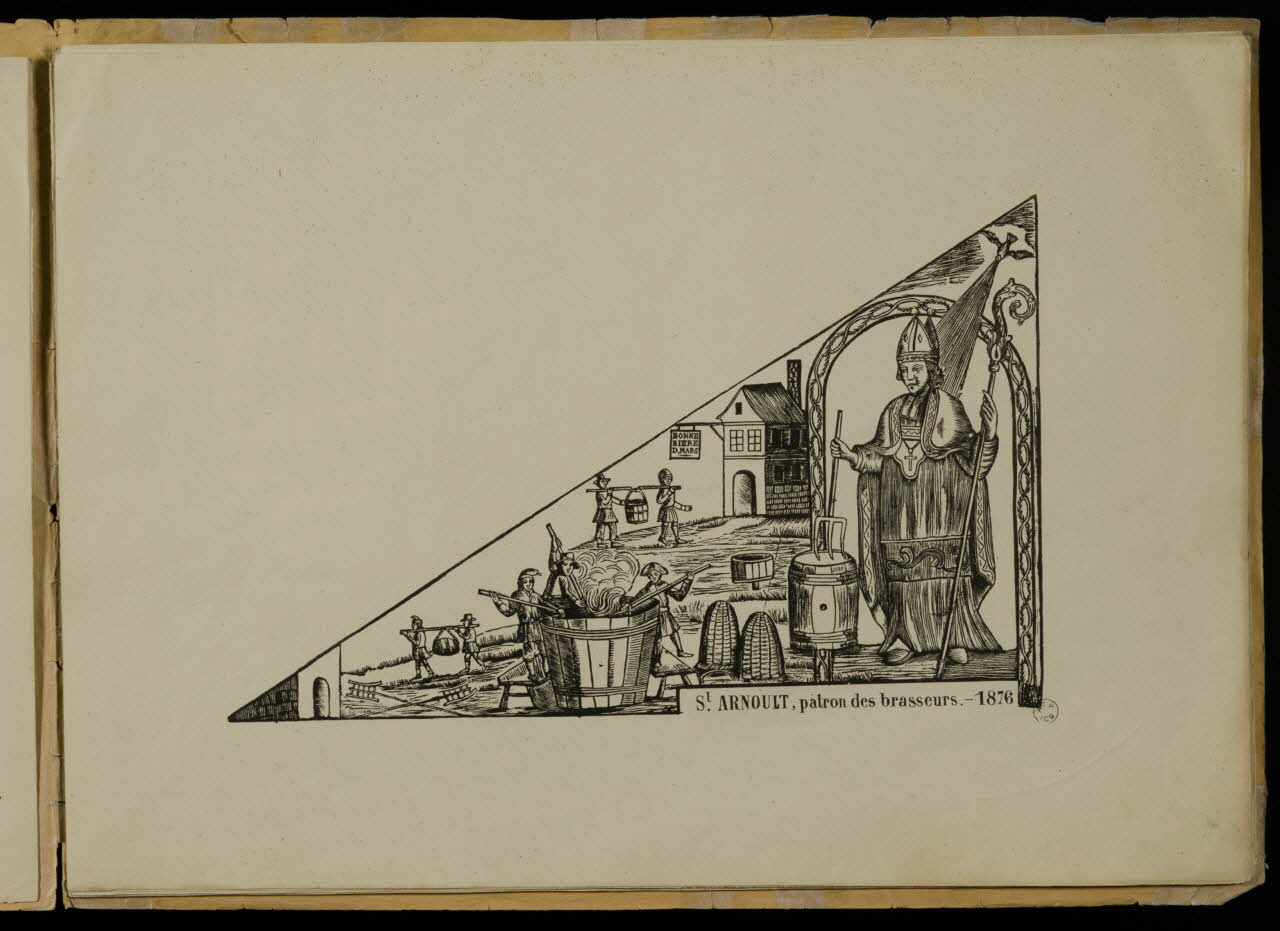 blason de corporation St. ARNOULT, patron des brasseurs. - 1876 1959.127.12 Photo