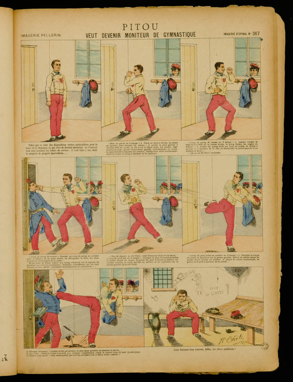 album PITOU  VEUT DEVENIR MONITEUR DE GYMNASTIQUE 1959.127.24.28 Photo