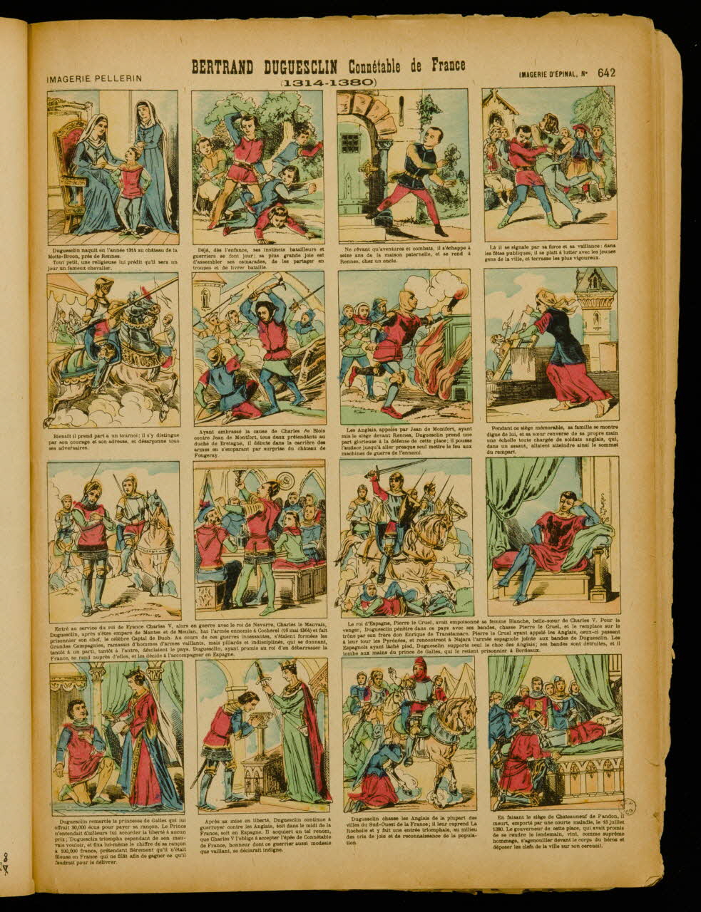 album BERTAND DUGUESCLIN Connétable de France  (1314-1380) 1959.127.24.29 Photo