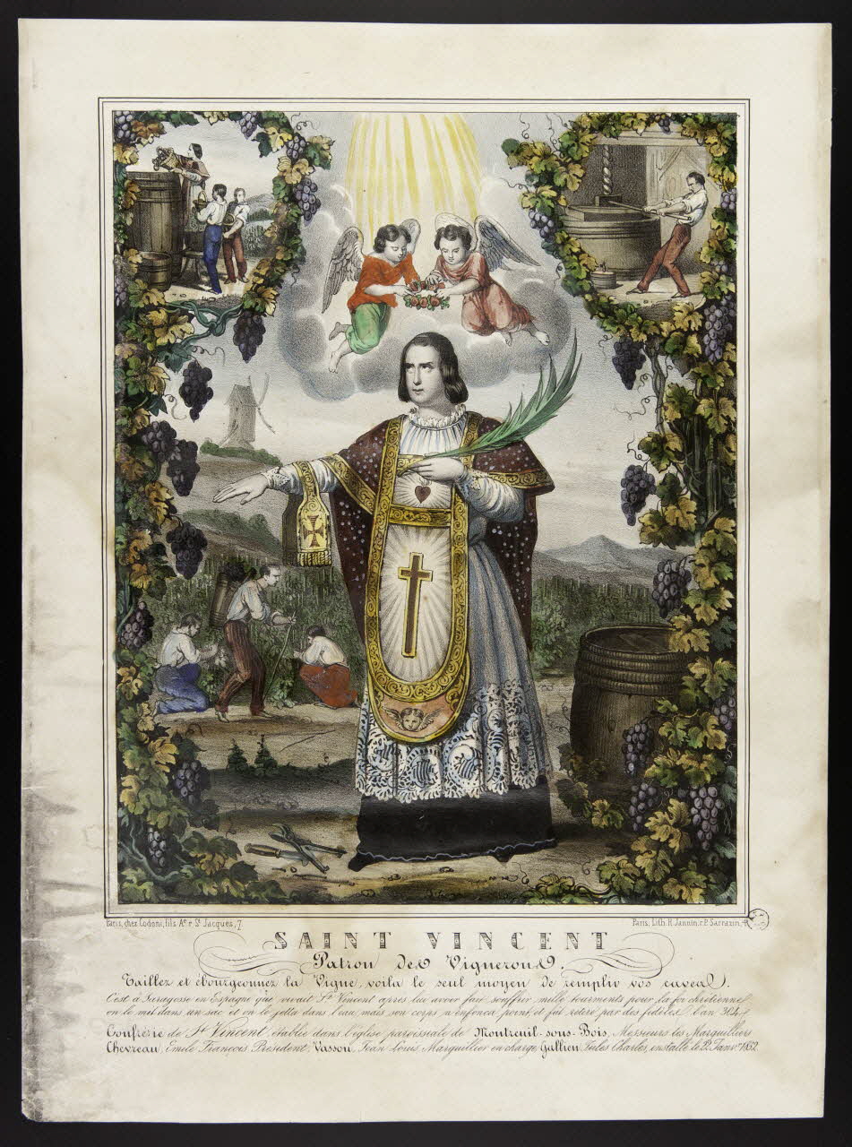 estampe SAINT VINCENT. 1959.137.1 Photo
