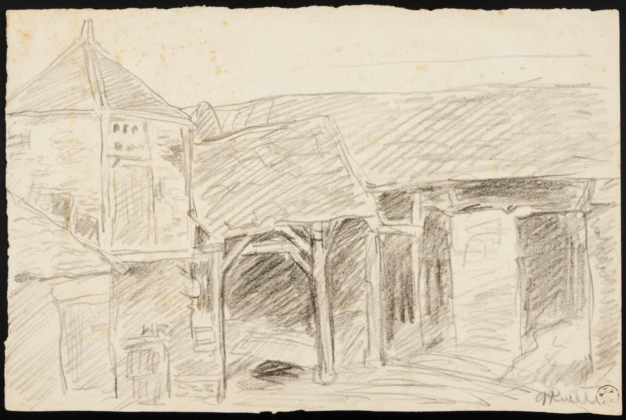 Georges Henri Rivière dessin Ferme d'Urbain Dacheux Le Frestoy-Vaux 1914-1918 1959.143.9 Photo