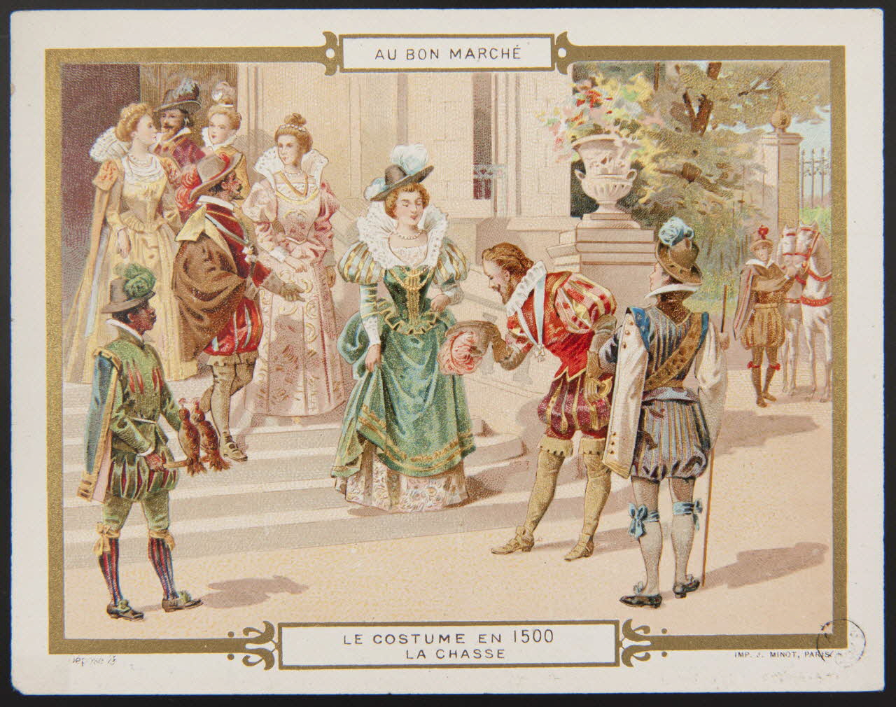 Vallet-Minot et Cie carte réclame chromo Paris 1900-1914 1959.17.10 Photo