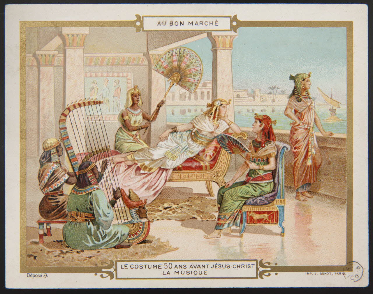 Vallet-Minot et Cie carte réclame chromo Paris 1900-1914 1959.17.11 Photo