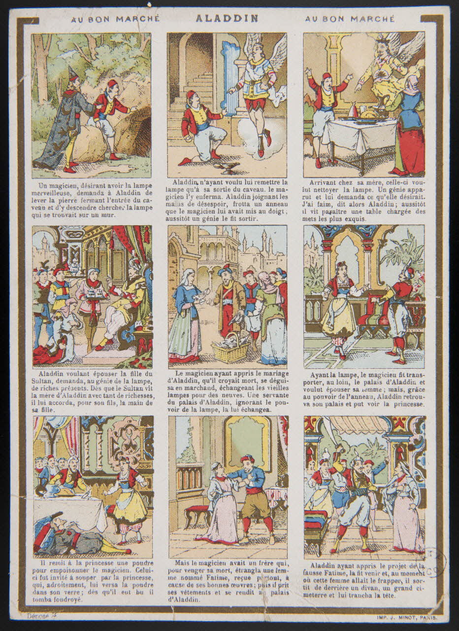carte réclame ALADDIN 1959.17.42 Photo