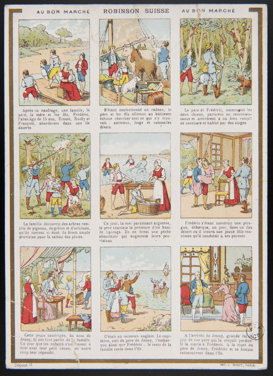 carte réclame ROBINSON SUISSE 1959.17.43 Photo