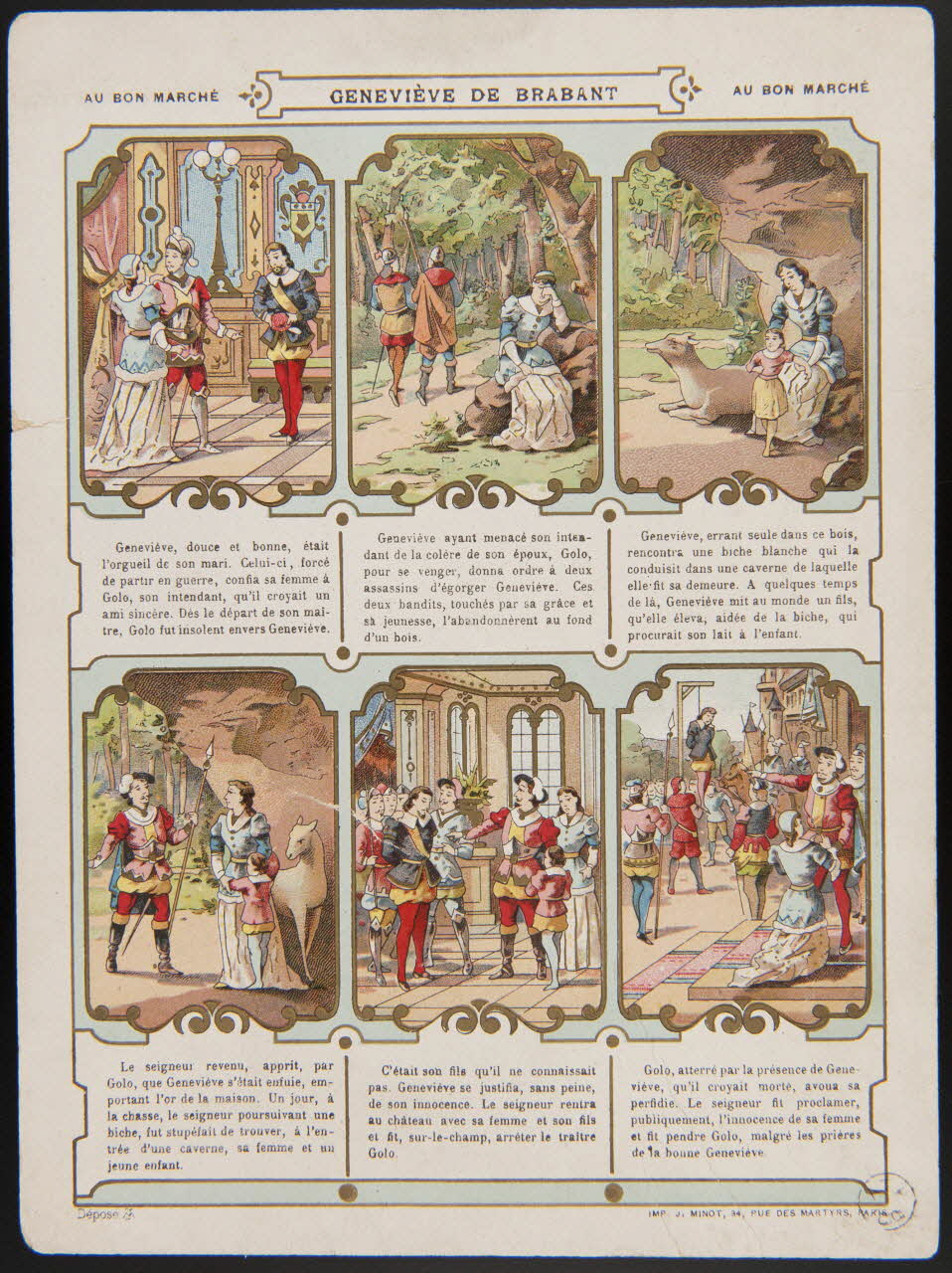 carte réclame GENEVIEVE DE BRABANT 1959.17.49 Photo