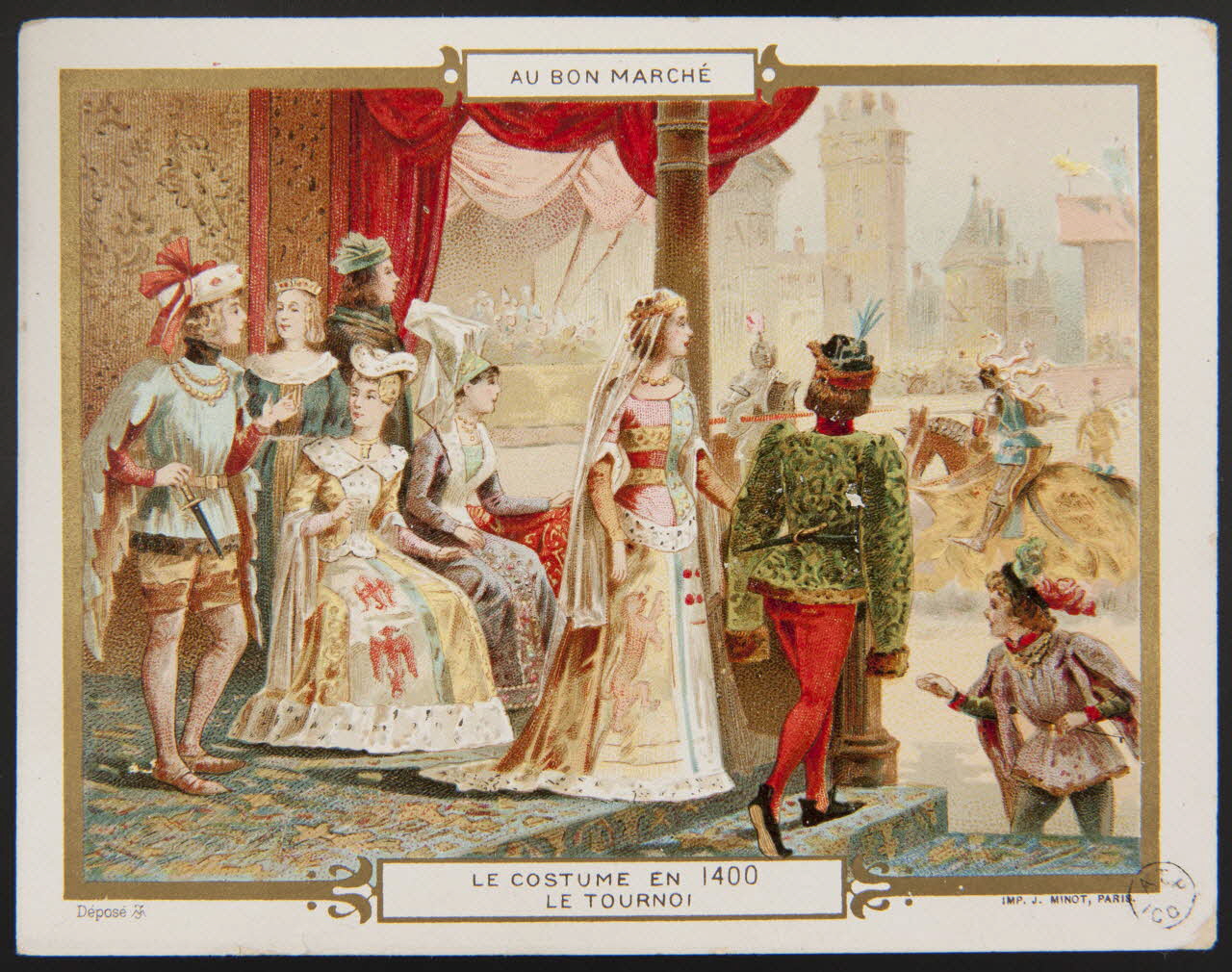 Vallet-Minot et Cie carte réclame chromo Paris 1900-1914 1959.17.6 Photo