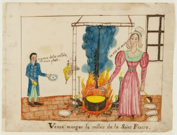 dessin Venez manger la millée de la Saint Fiacre. 1959.28.21.3 Photo
