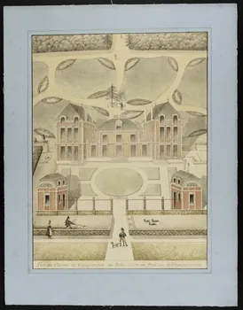 dessin Vue du Château de Courquetaine en Brie, route de Provins, dépt. de seine et marne. 1959.28.23  Photo