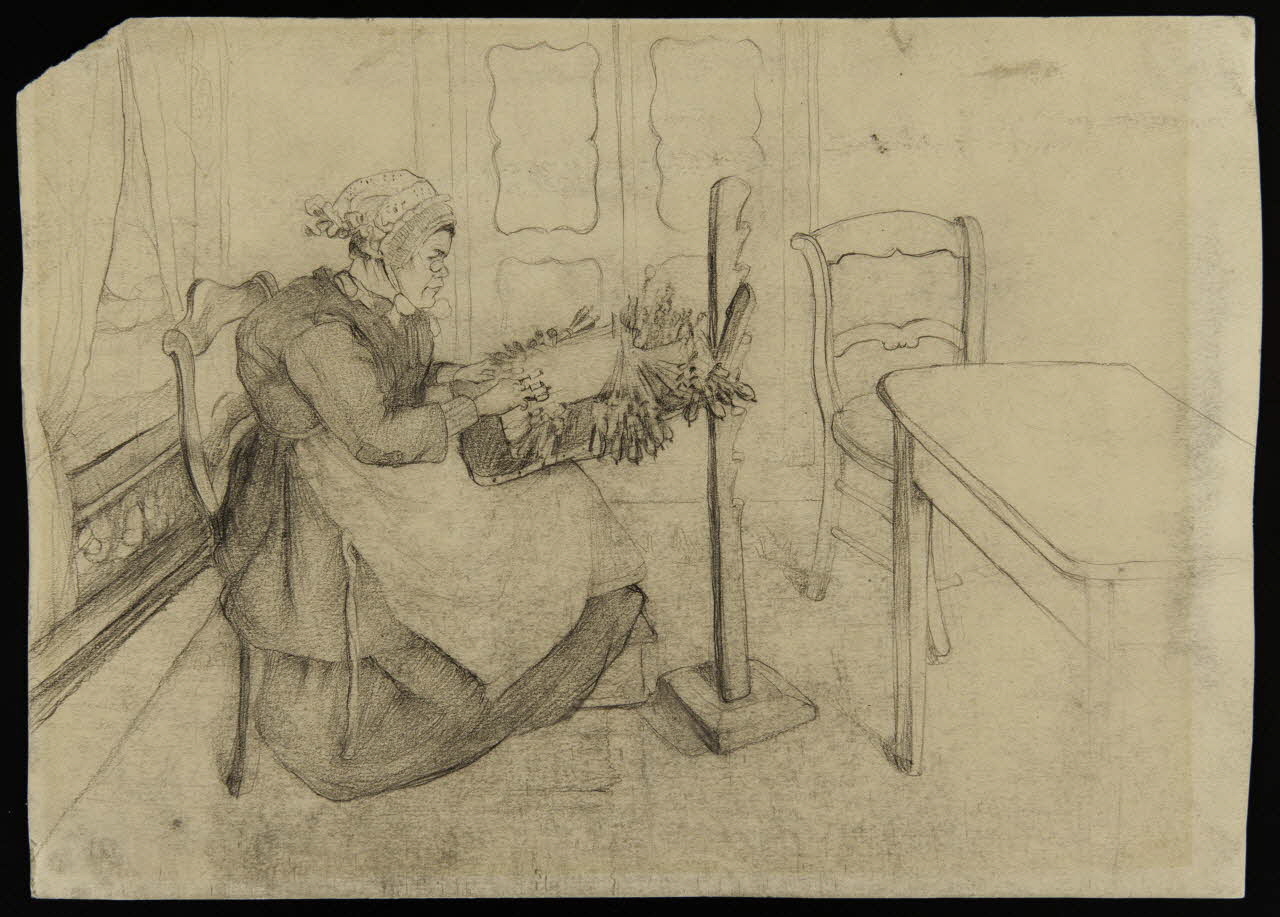 dessin Dentellière 1959.50.4 Photo