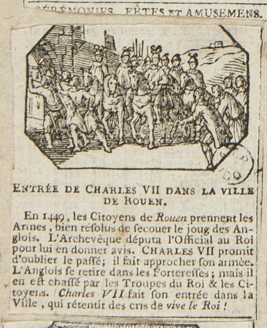 album ENTREE DE CHARLES VII DANS LA VILLE DE ROUEN. 1959.66.169 Photo