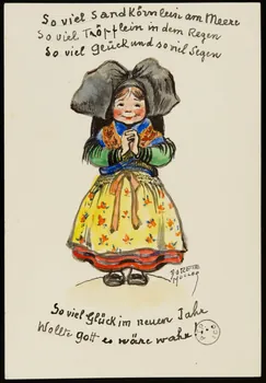 dessin So vielk Gluck im neuen Jahr 1960.10.4  Photo