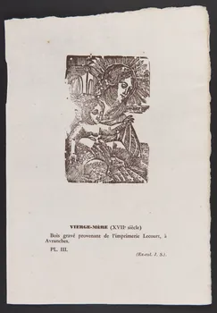 estampe VIERGE-MERE (XVIIe siècle) 1960.106.3 Photo