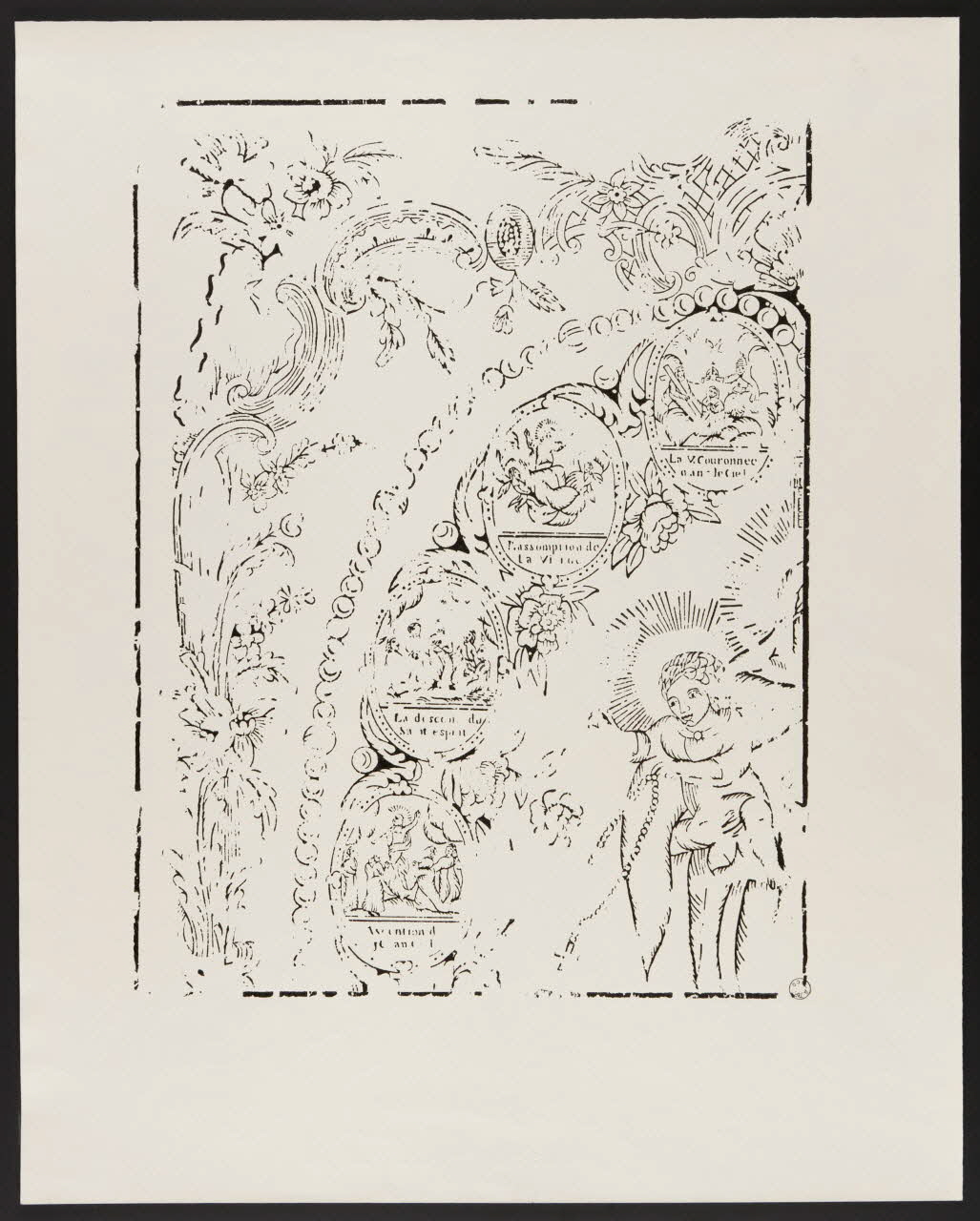 estampe Saint rosaire 1960.11.10 Photo