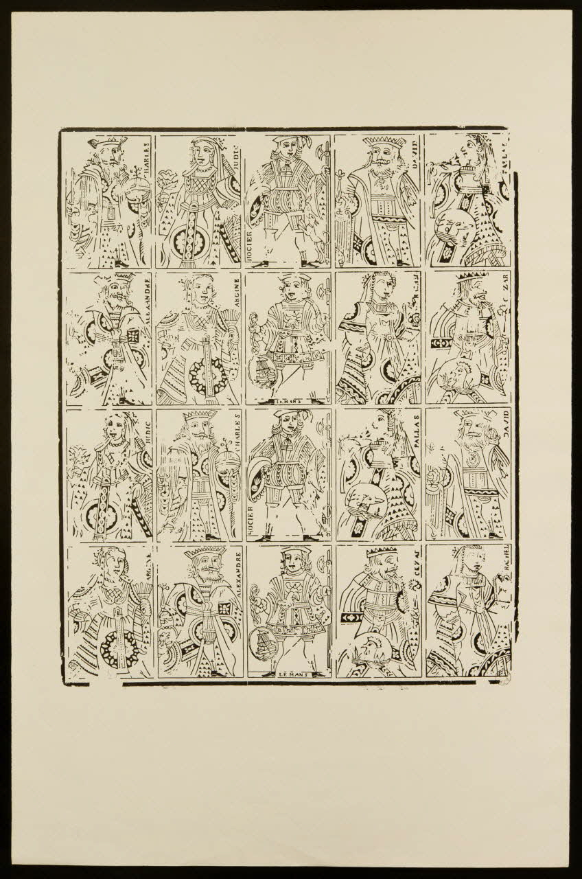 suite de figures Cartes à jouer 1960.11.12 Photo