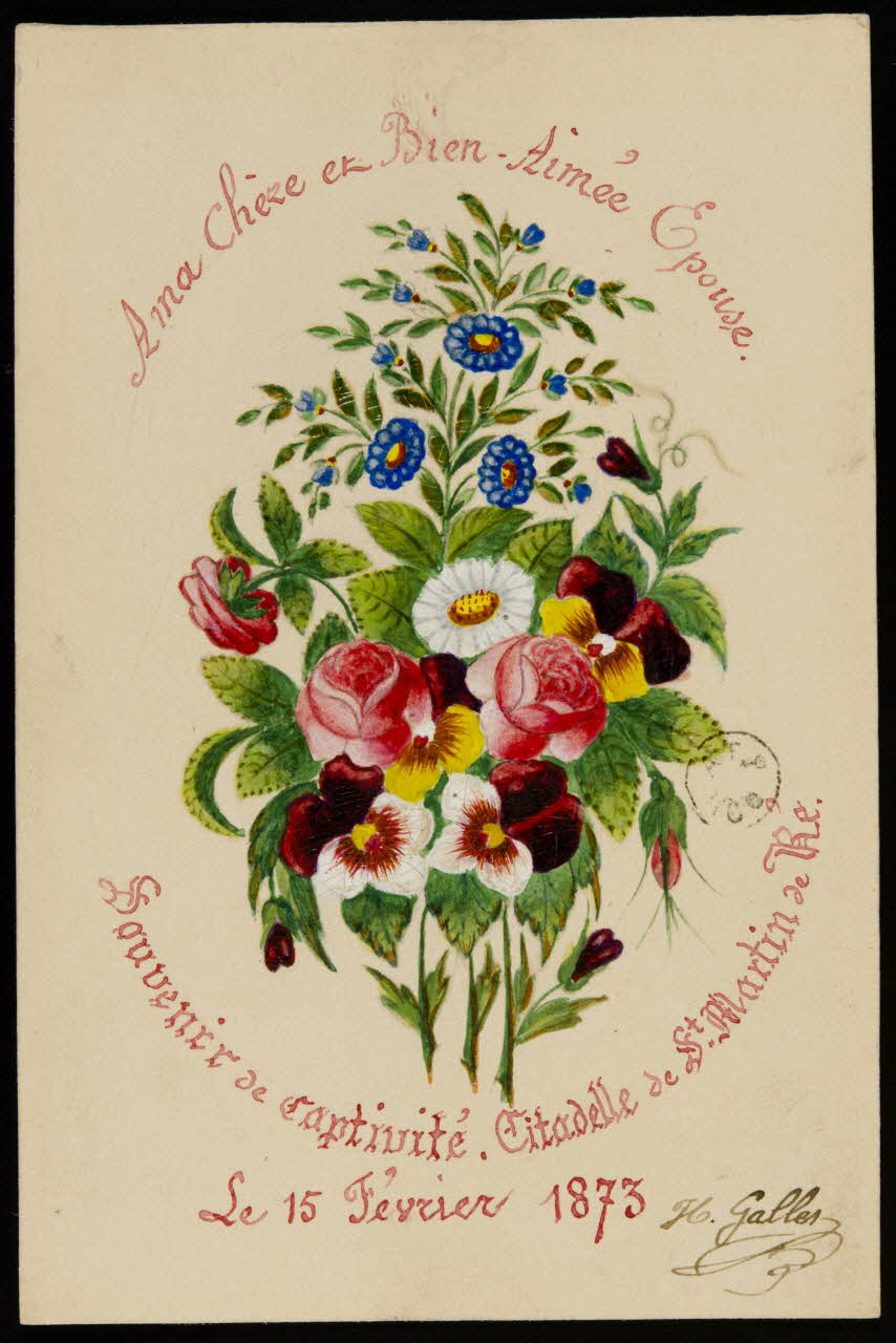 Gallet Hippolyte dessin Souvenir de captivité Saint-Martin-de-Ré 1873 1960.115.3 Photo