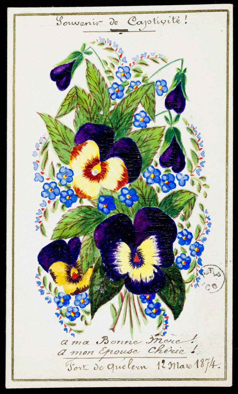 Gallet Hippolyte dessin Souvenir de captivité! France 1874 1960.115.6 Photo