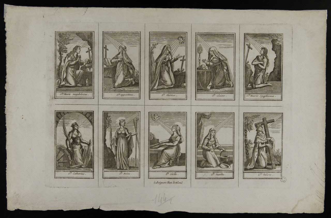 suite de figures (2x5) Saints 1960.136.11 Photo