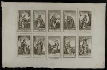 suite de figures (2x5) Saints 1960.136.11 Photo