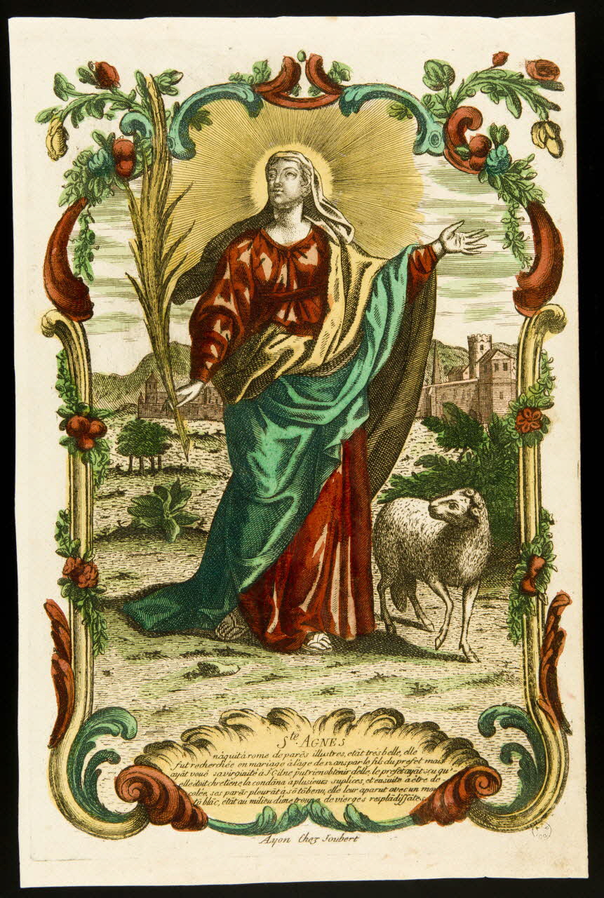 imagerie ancienne Ste. AGNES 1960.136.9 Photo