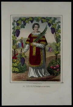estampe ST.. VINCENT PATRON DES VIGNERONS 1960.147.101 Photo