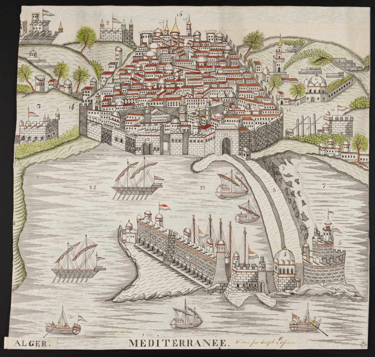 dessin ALGER. MEDITERRANEE. 1960.147.107 Photo