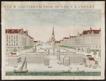 dessin VUE D'AMSTERDAM PRISE DU VIEUX RAMPART 1960.147.109  Photo