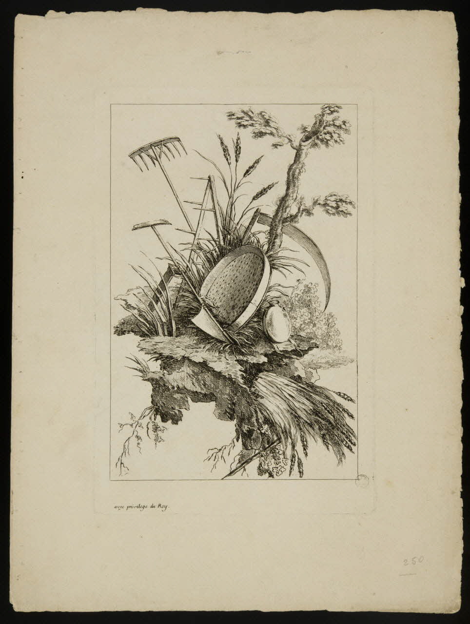 estampe Végétation et outils de jardinage 1960.147.118 Photo