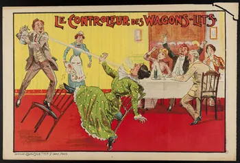 affiche LE CONTROLEUR DES WAGONS-LITS 1960.147.60  Photo