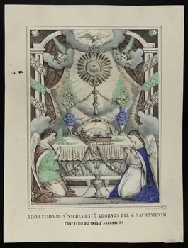 estampe ADORATION DU ST. SACREMENT 1960.147.71 Photo