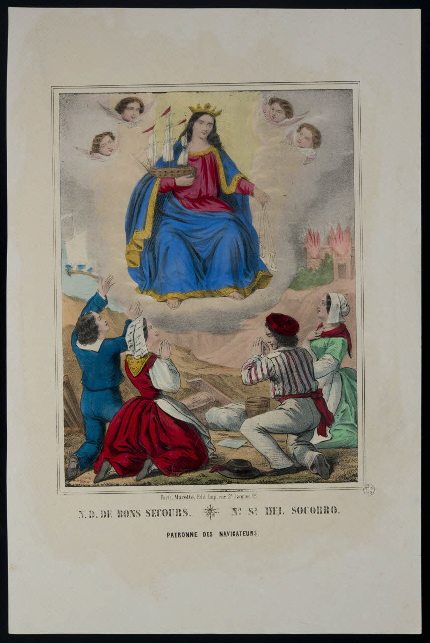 estampe N. D. DAME DE BONS SECOURS. 1960.147.79 Photo