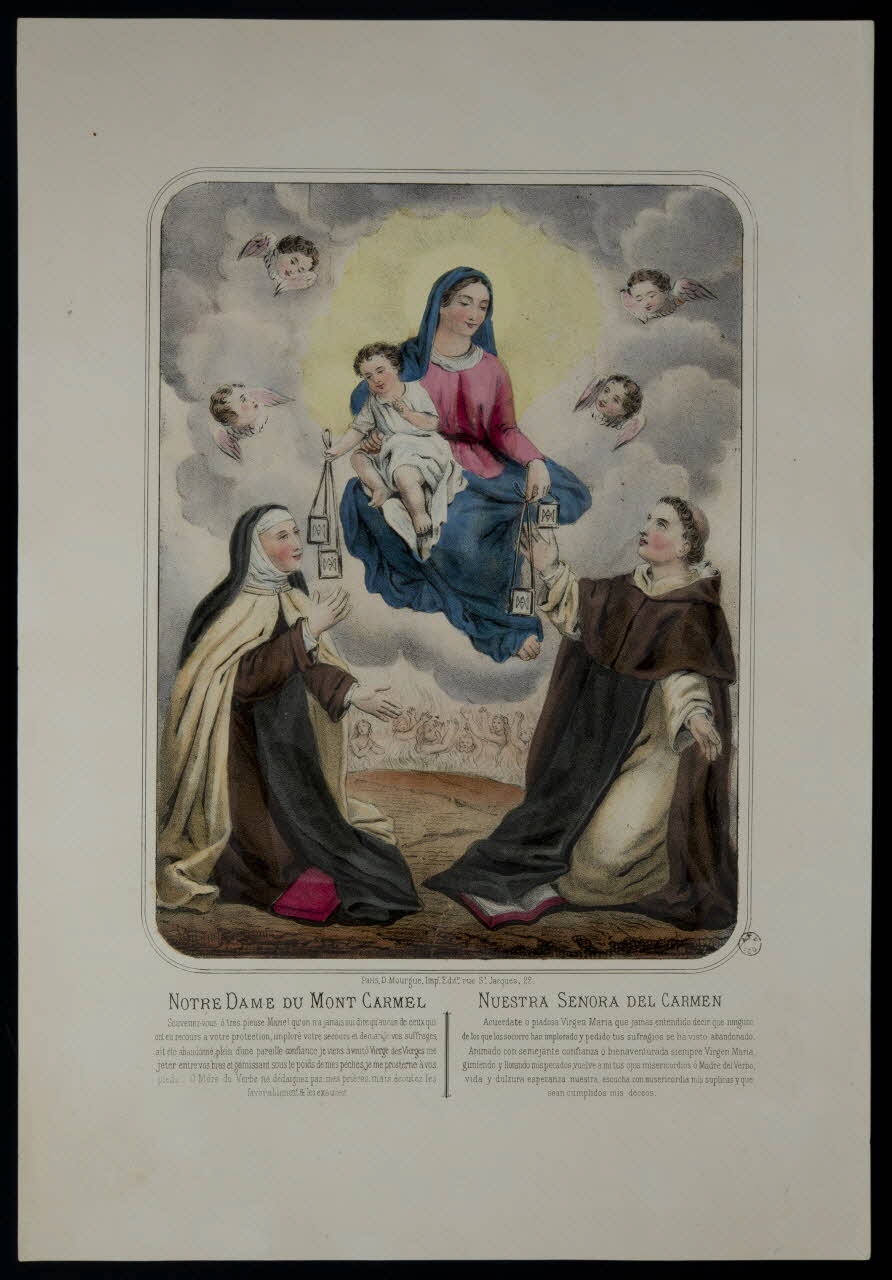 estampe NOTRE DAME DU MONT CARMEL  NUESTRA SENORA DEL CARMEN 1960.147.82 Photo