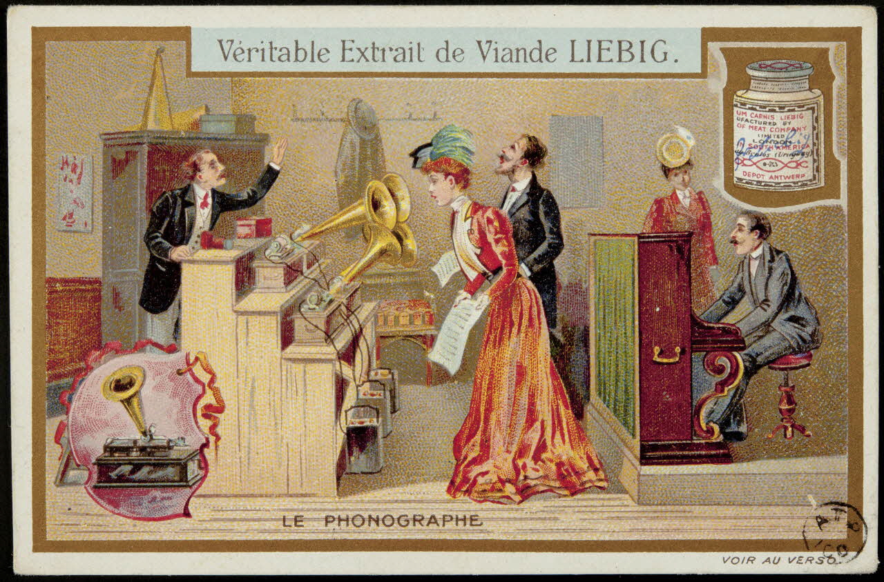 carte réclame LE PHONOGRAPHE 1960.22.195 Photo