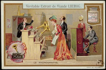 carte réclame LE PHONOGRAPHE 1960.22.195  Photo