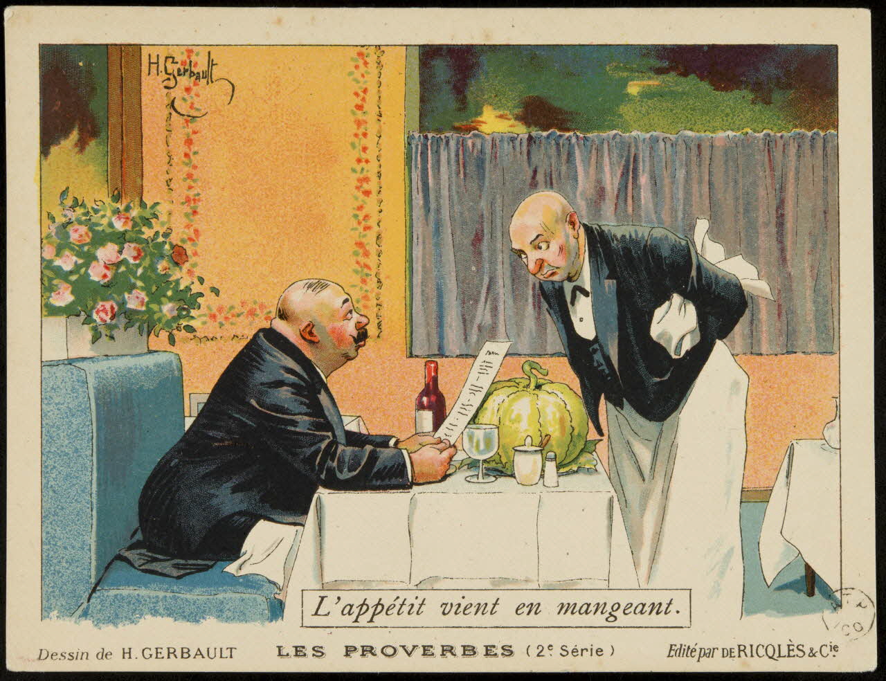 carte réclame chromo 1960.22.237 Photo