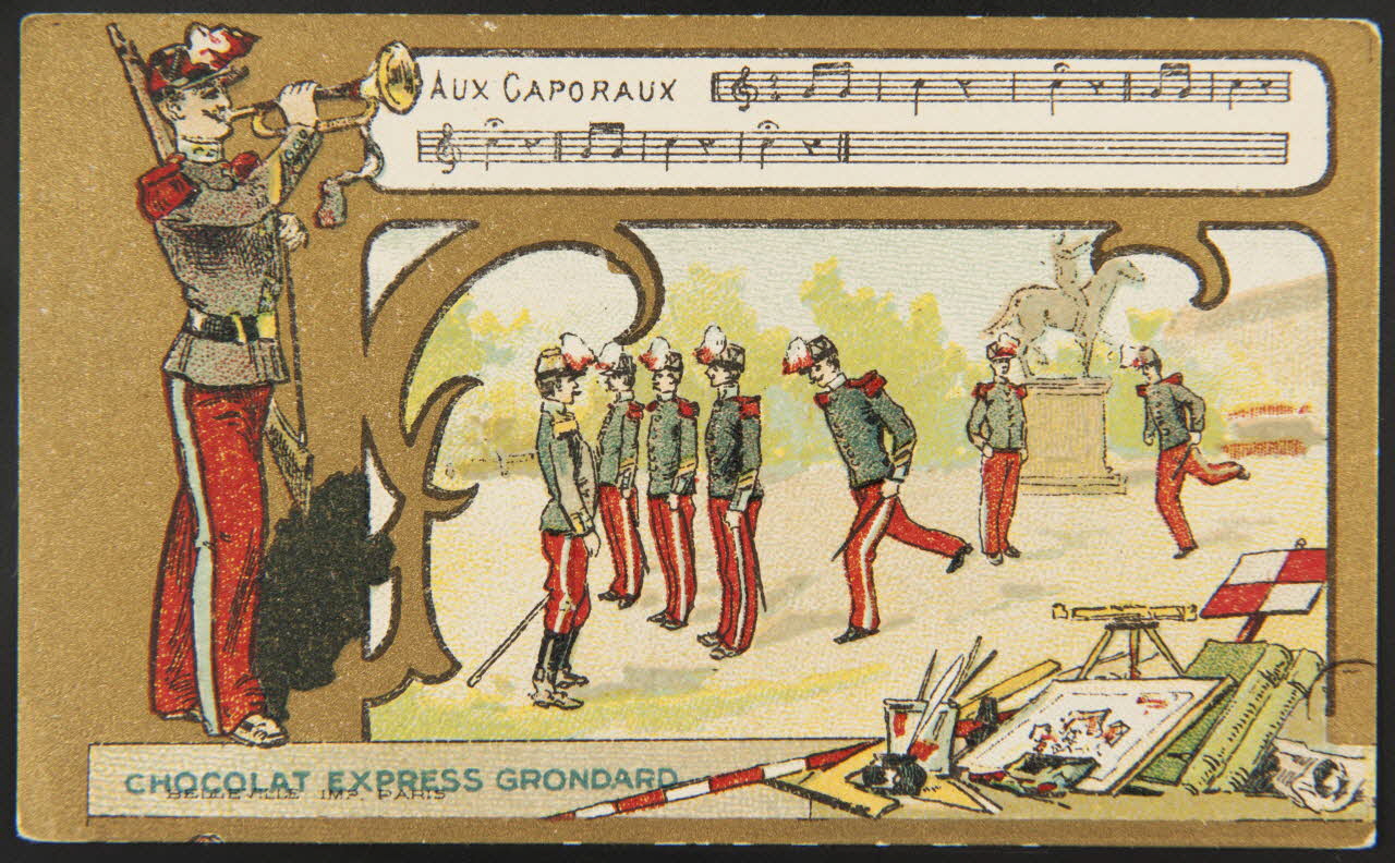 carte réclame AUX CAPORAUX 1960.22.296 Photo