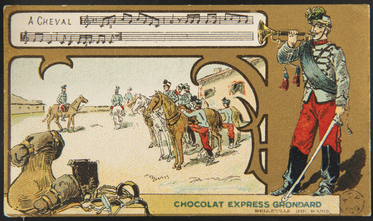 carte réclame A CHEVAL 1960.22.298 Photo