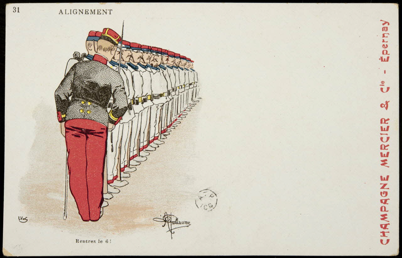 carte réclame ALIGNEMENT  Rentrez le 6 ! 1960.22.339 Photo
