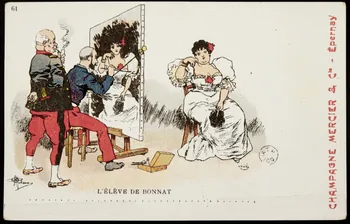 carte réclame L'ELEVE DE BONNAT  .......................................... 1960.22.366  Photo