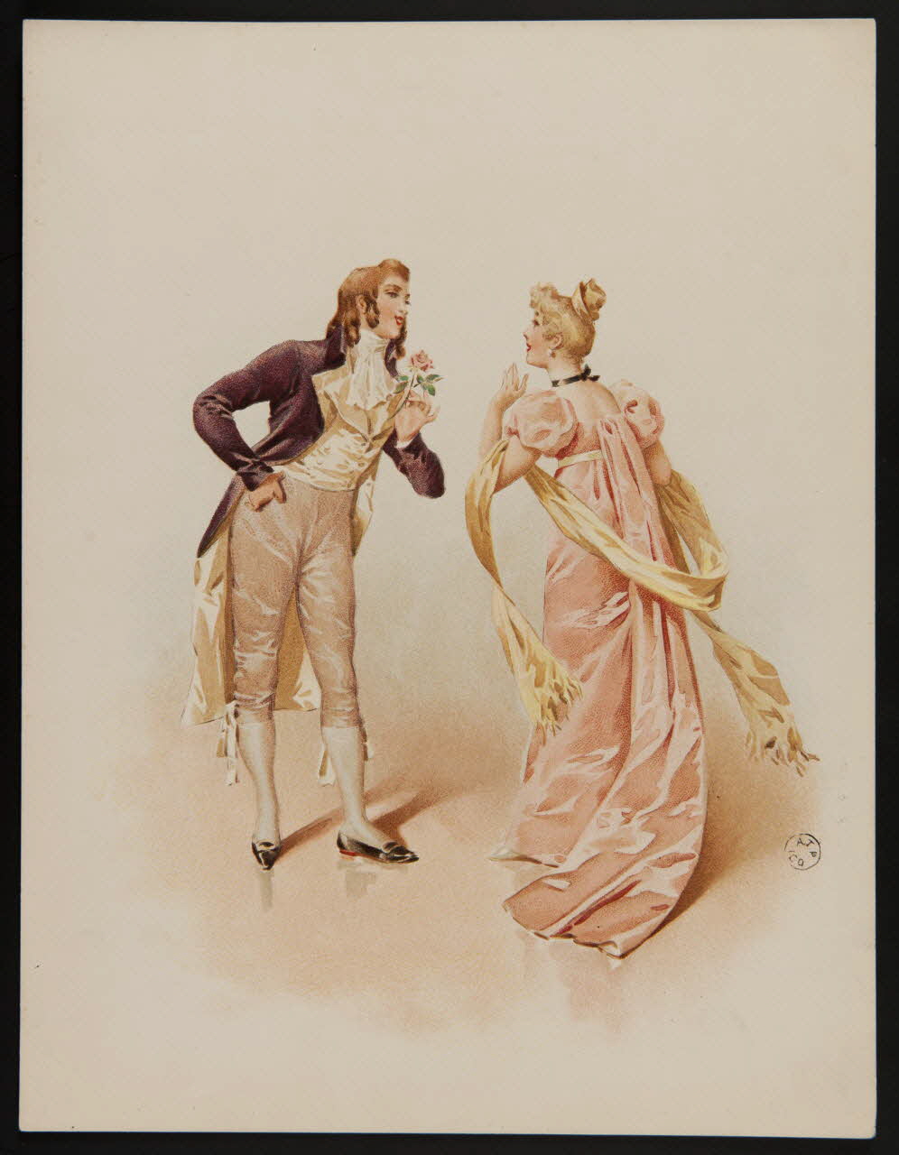 estampe Un homme offre une rose à une femme 1960.22.50 Photo