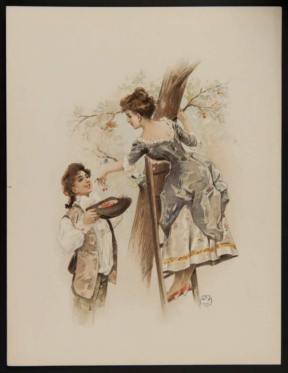 estampe Cueillette des cerises 1960.22.59 Photo